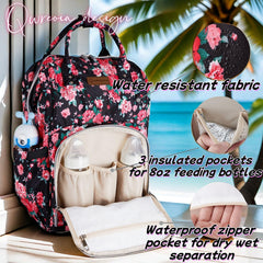QWREOIA insulated pocket keeps bottles at the right temperature