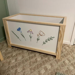 QWTOWFM wooden wildflowers wall decal for kitchen adds organic warmth to daily meals.