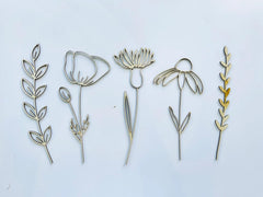 QWTOWFM wooden wildflowers wall decal for nursery adds natural charm and eco-friendly decor.