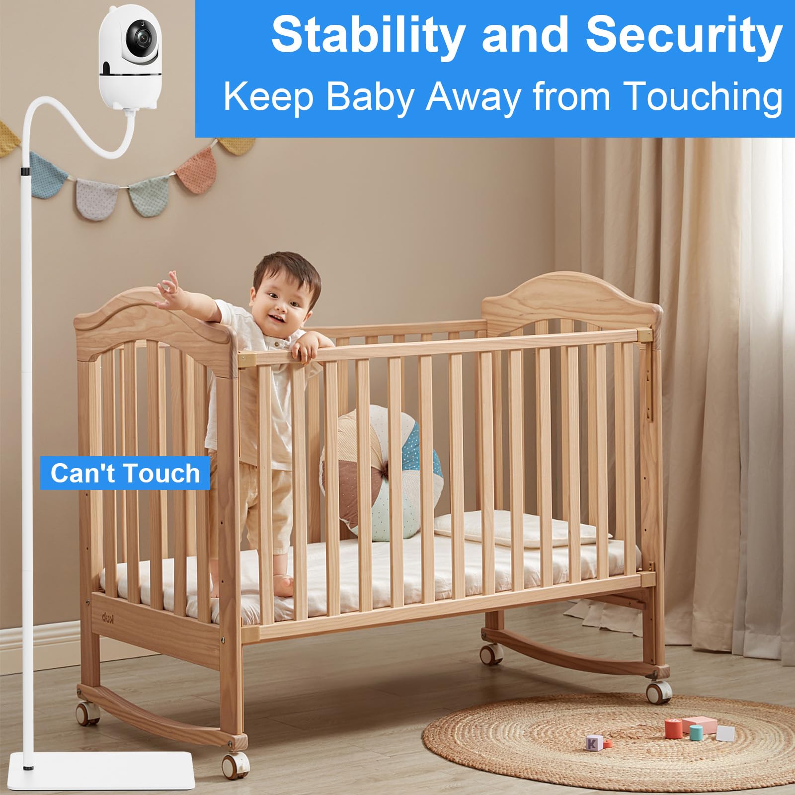 Qwwia universal fit with adapters for Hellobaby, Nanit Pro, and more.