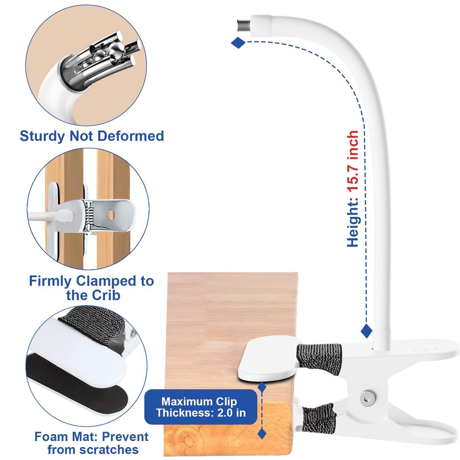 Qwwia easy-to-clamp design protects furniture with foam padding