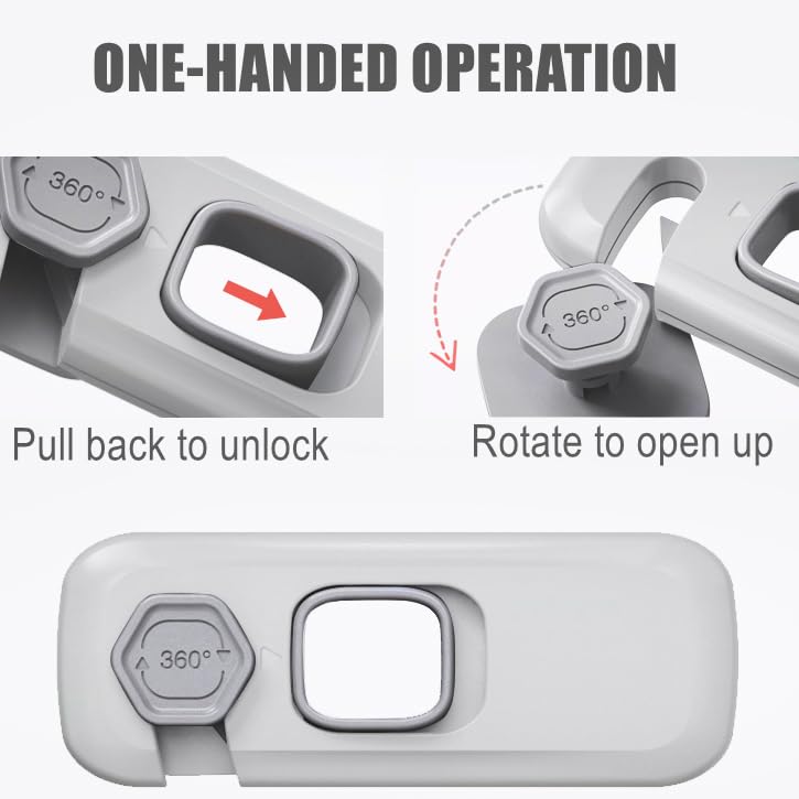 QYESWHSR cabinet locks in durable ABS offer long-lasting child safety.