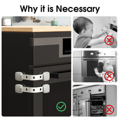 QYESWHSR cabinet lock with 3M adhesive provides durable, tamper-resistant cabinet safety.