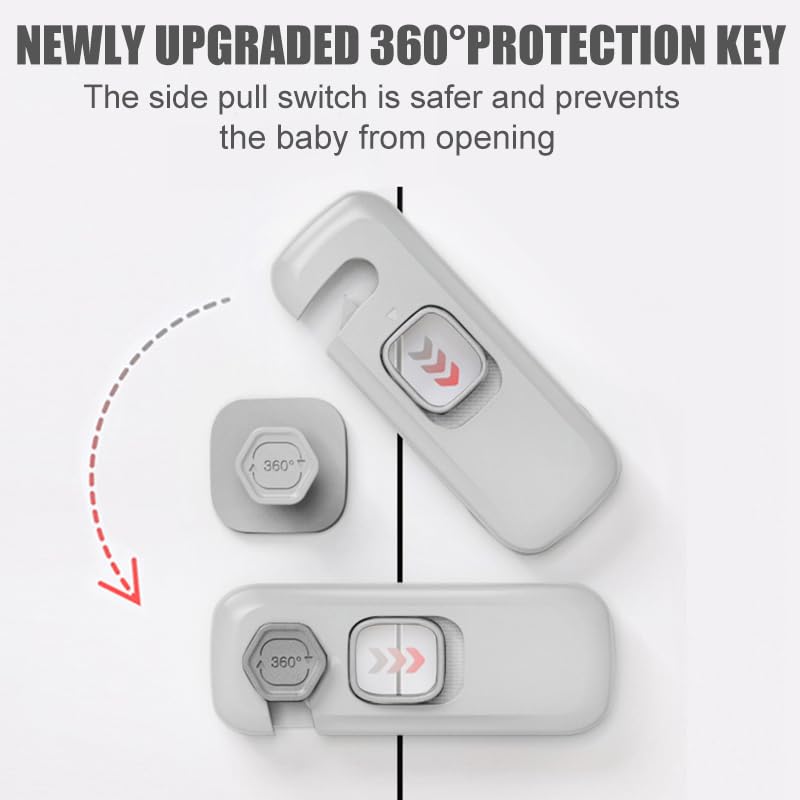 QYESWHSR oven and cabinet locks prevent doors from pinching fingers.