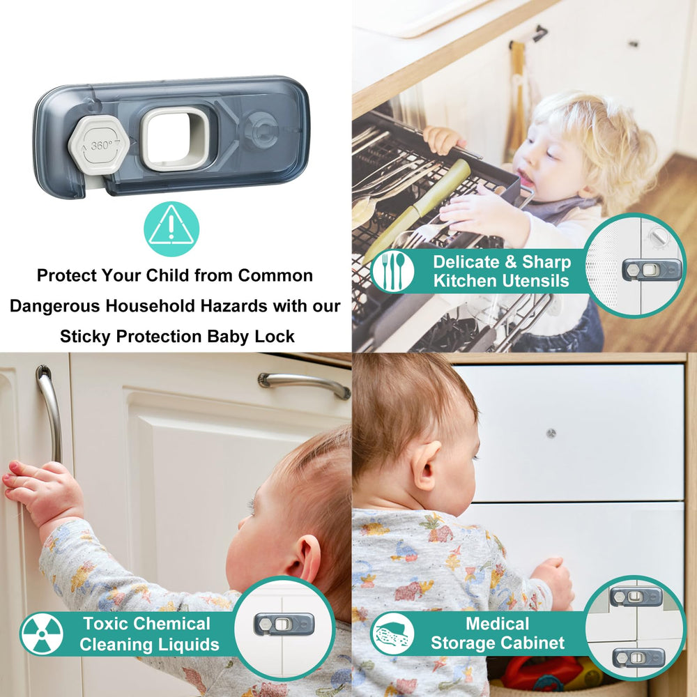 QYESWHSR durable ABS fridge lock resists tampering and lasts longer.