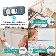 QYESWHSR durable ABS fridge lock resists tampering and lasts longer.