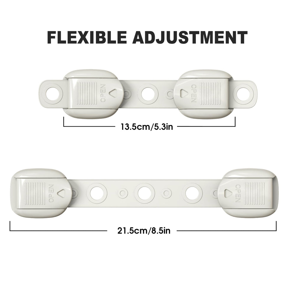 QYESWHSR multipurpose lock protects drawers, furniture, and toilet seats.