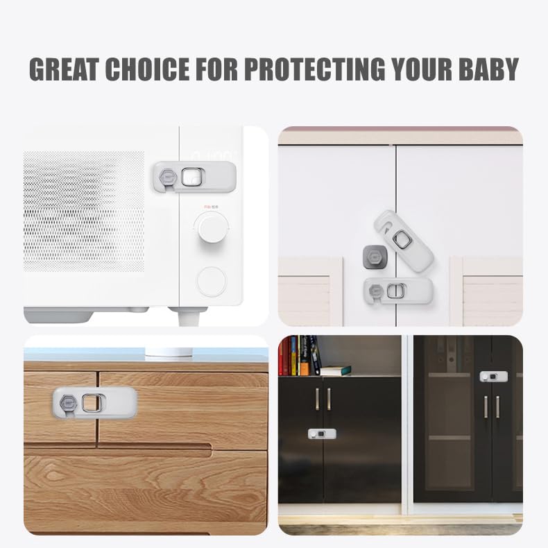 QYESWHSR grey fridge locks provide reliable, sticky adhesion for risk reduction.