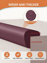 QYV 16-4ft edge-protector purple roll provides continuous impact coverage