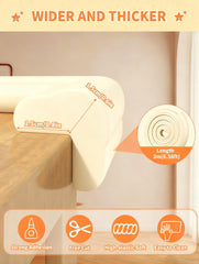 QYV 6-corner baby proofing set prevents sharp edges on furniture.