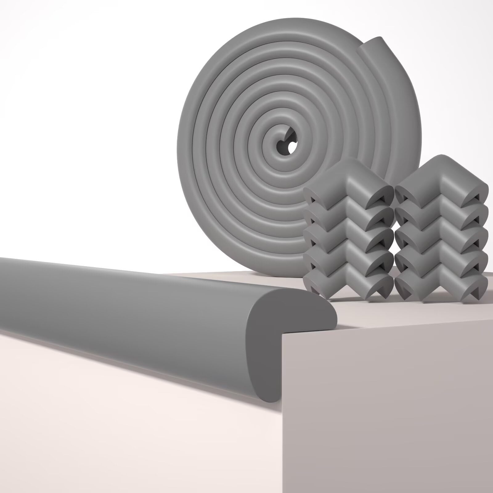 QYV baby-proof edge corner protector on furniture edge for safe crawling and bump reduction