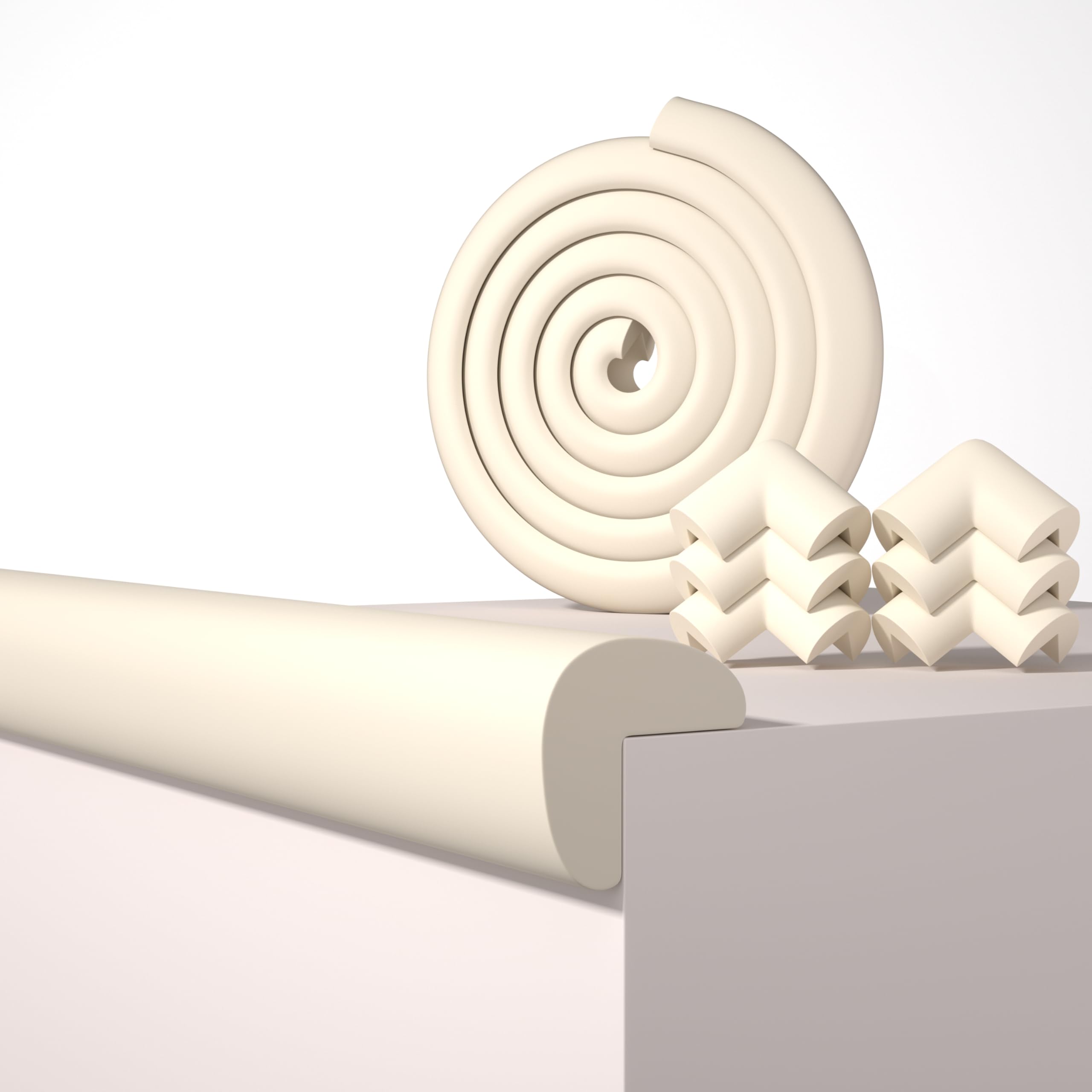 QYV beige edge corner protector guards furniture corners and cushions accidental bumps.