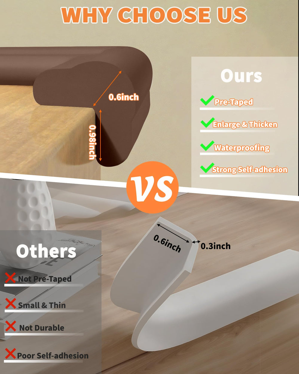 QYV Edge Corner Protector allows DIY cutting for custom-fit corners.