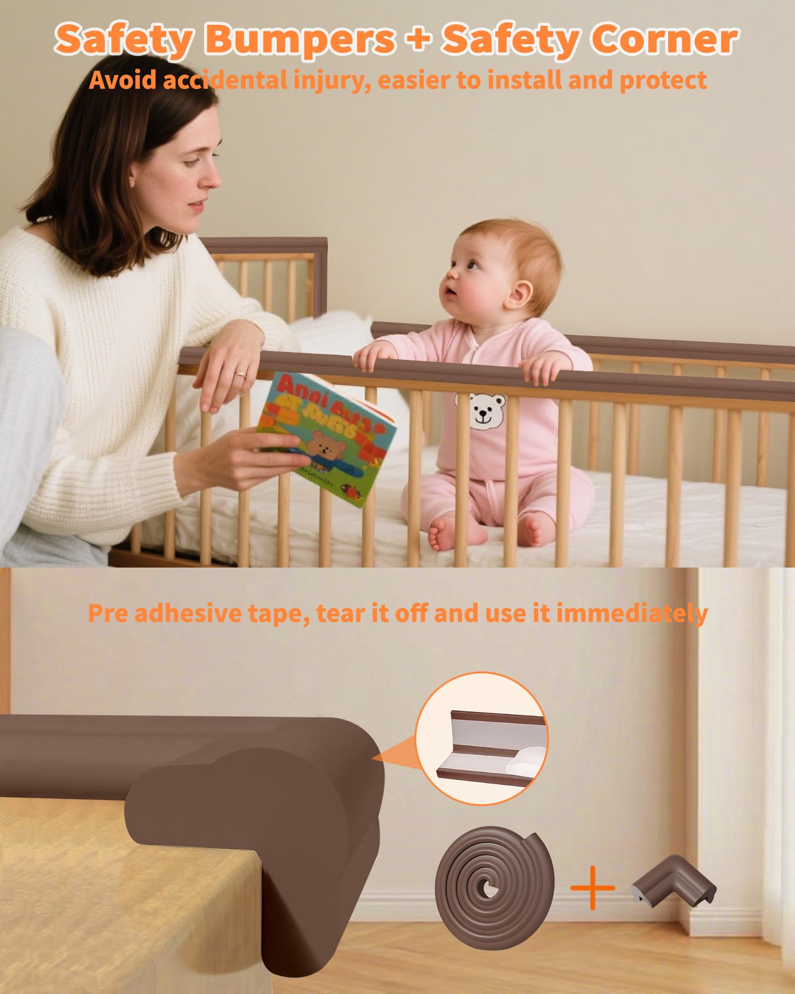 QYV Edge Corner Protector with pre-adhesive tape sticks firmly.