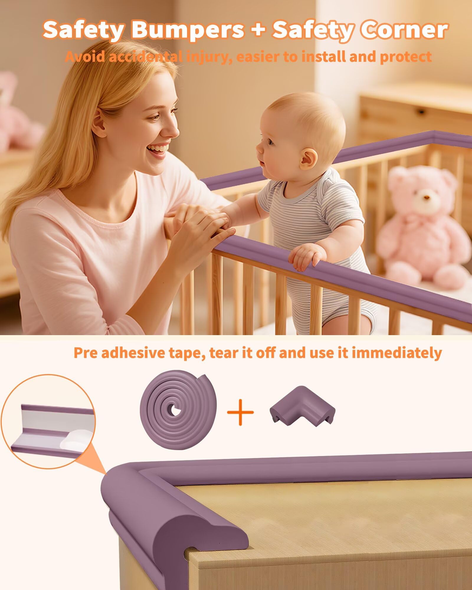 Six corner pads included for rapid corner coverage on furniture.