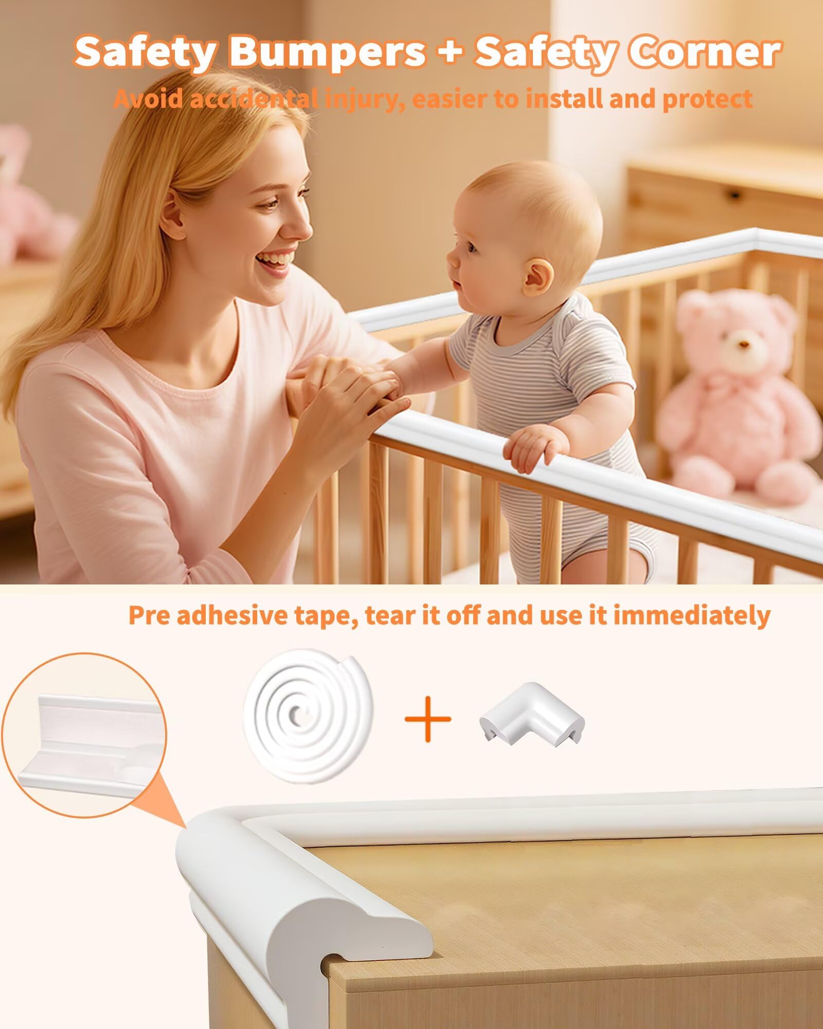 Waterproof and stain-resistant surface keeps edges clean with minimal effort.