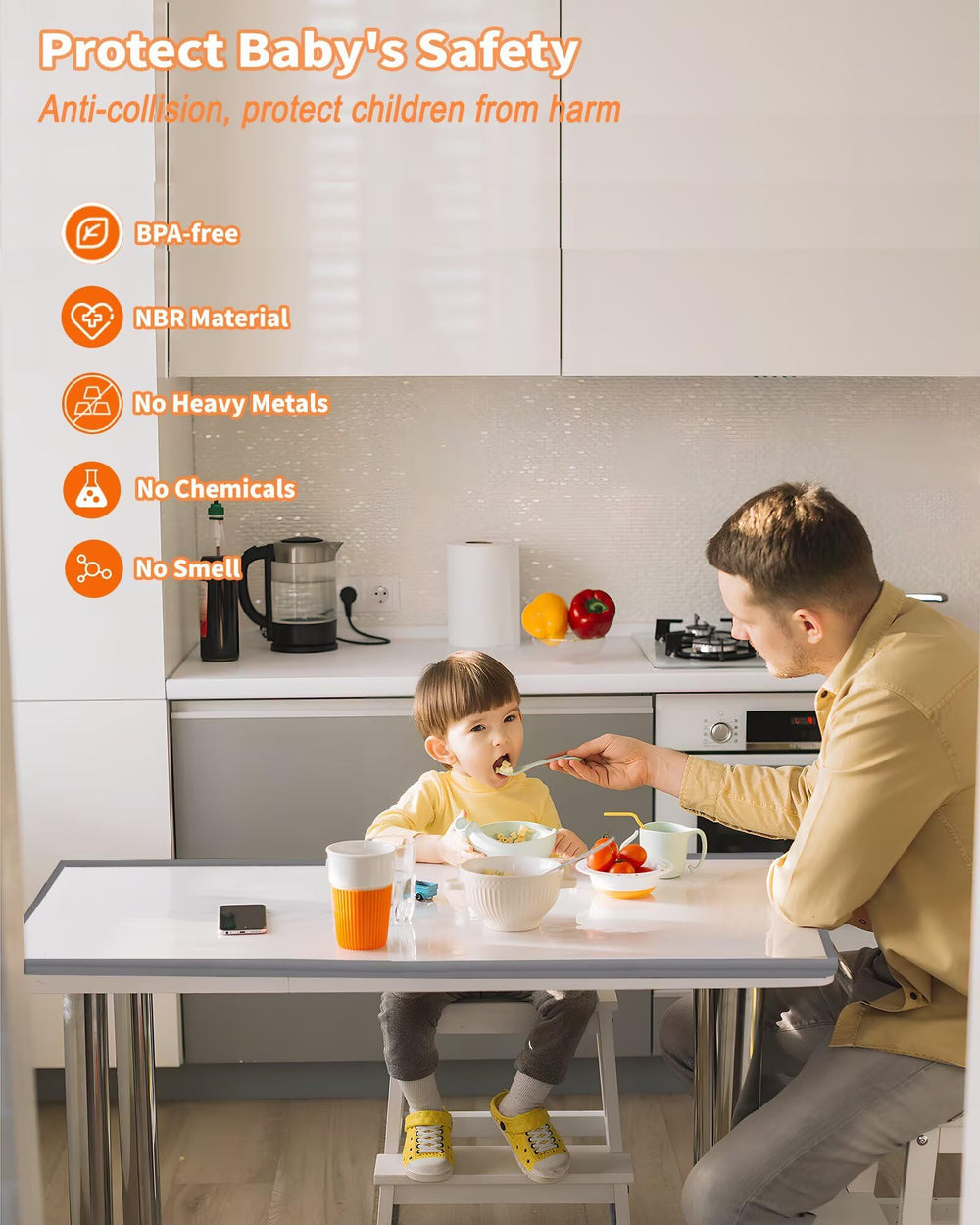 QYV Edge Protector surface is waterproof and easy to clean