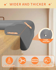 QYV L-shape bumper shows a thick 15mm cushion for protection.