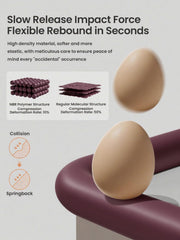 QYV pre-taped adhesive corner protector purple ensures easy stick-on use
