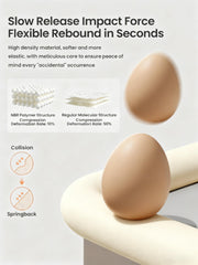 QYV soft NBR foam padding cushions shocks and protects tiny hands.
