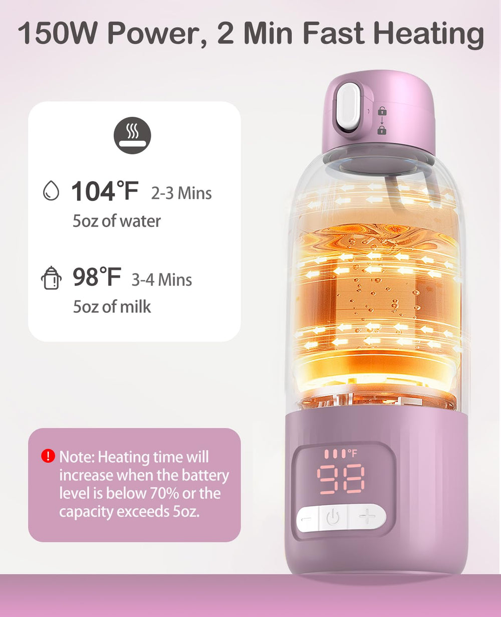 Qyvorae bottle warmer control panel close-up for precise temperature adjustment.