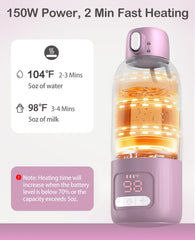Qyvorae bottle warmer control panel close-up for precise temperature adjustment.