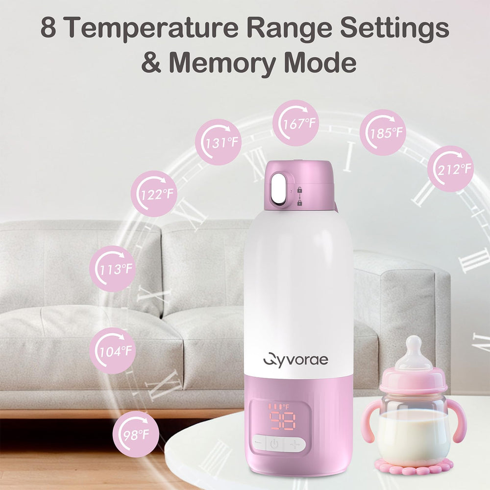 Qyvorae bottle warmer keep-warm up to 24 hours for night feeds