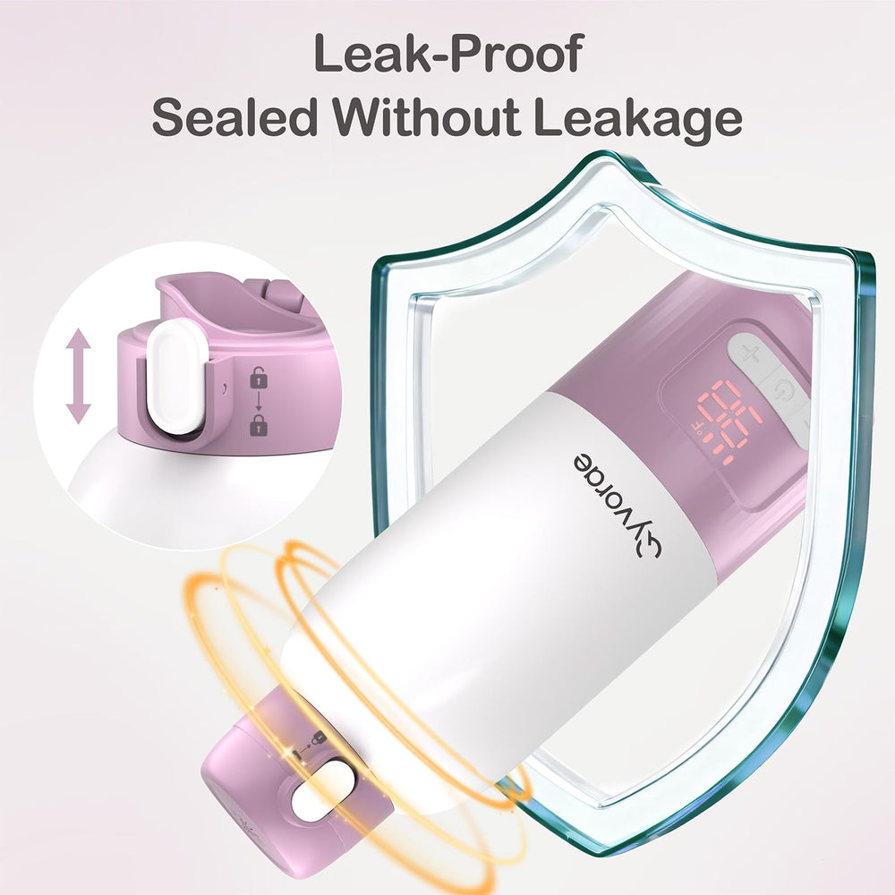 Qyvorae bottle warmer leakproof lock prevents spills