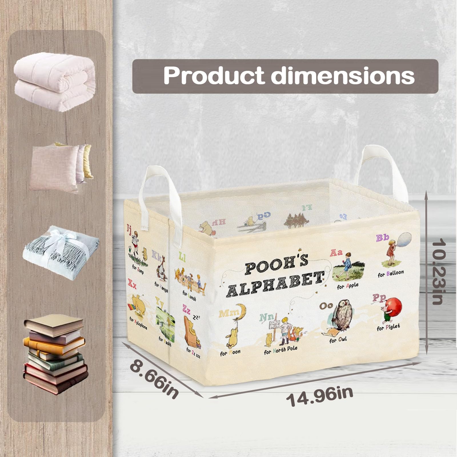 QZCYU foldable canvas laundry basket ideal for quick laundry sorting and organization
