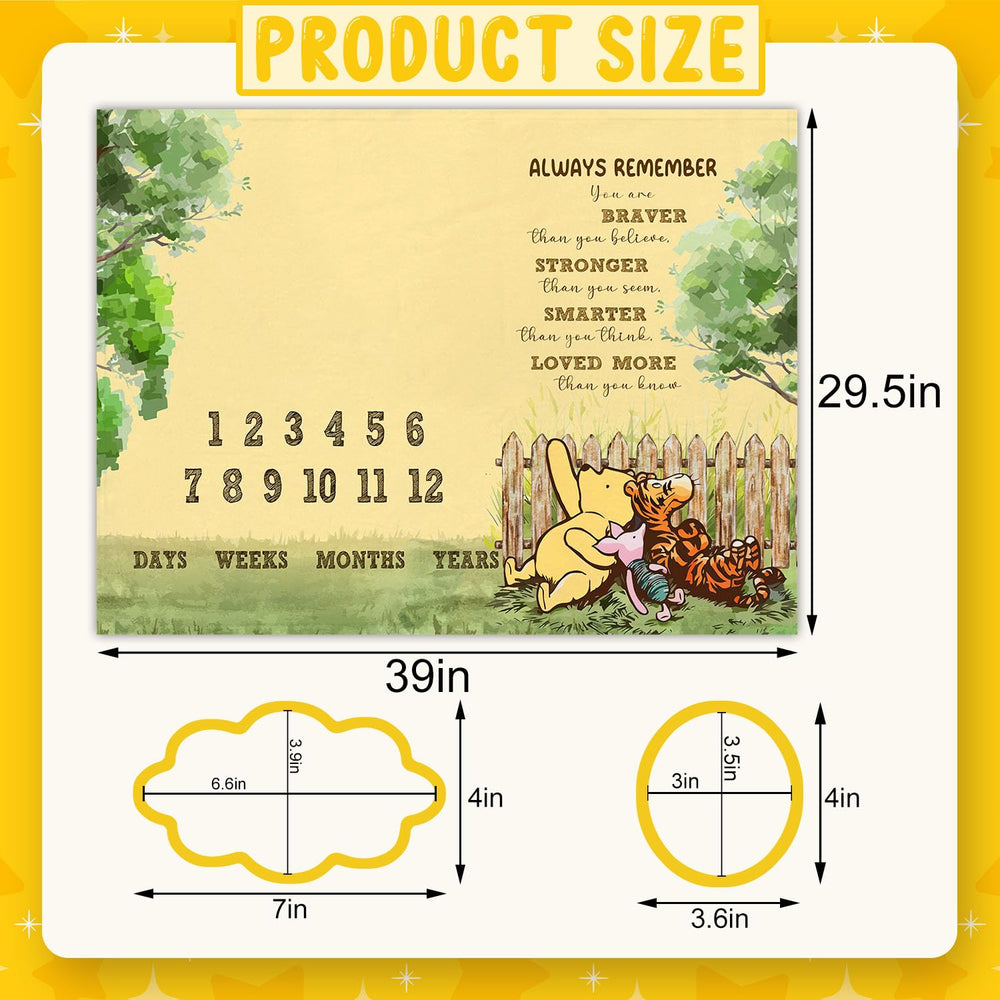 QZCYU Winnie quotes frames displayed with keepsake photo props