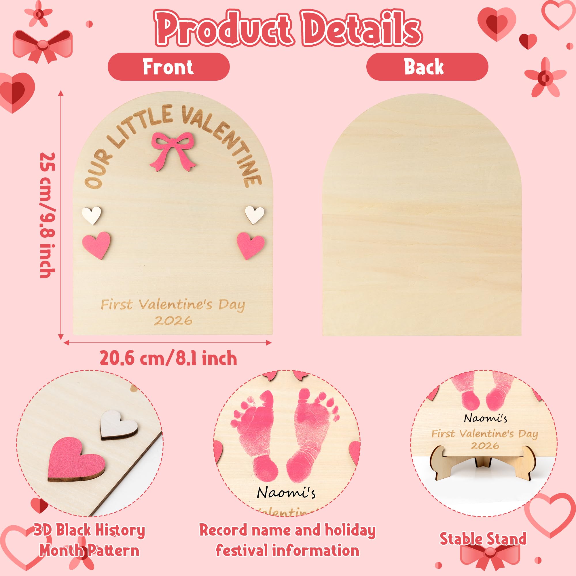 R HORSE 3D baby handprint sign showcases tiny details for keepsakes