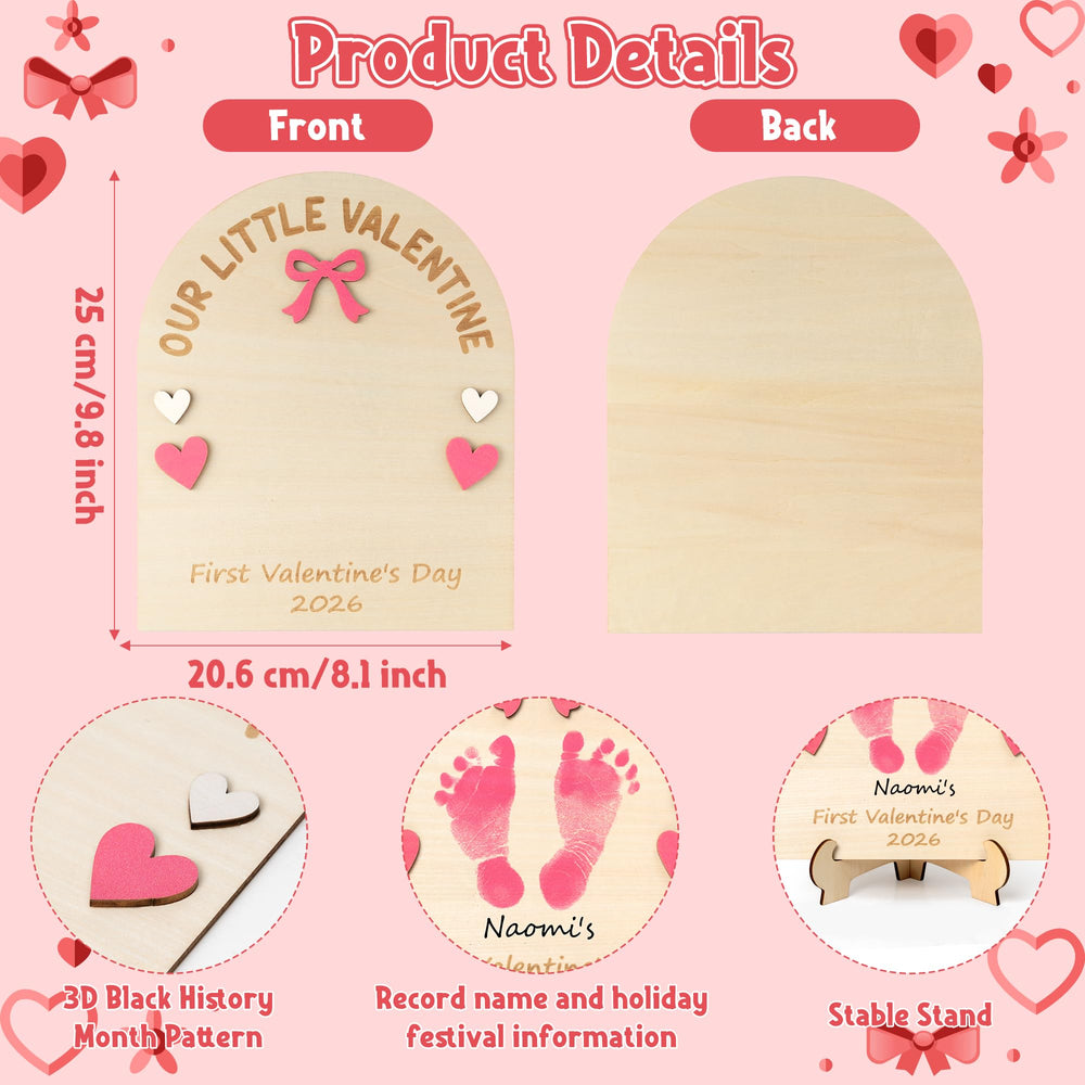 R HORSE 3D baby handprint sign showcases tiny details for keepsakes