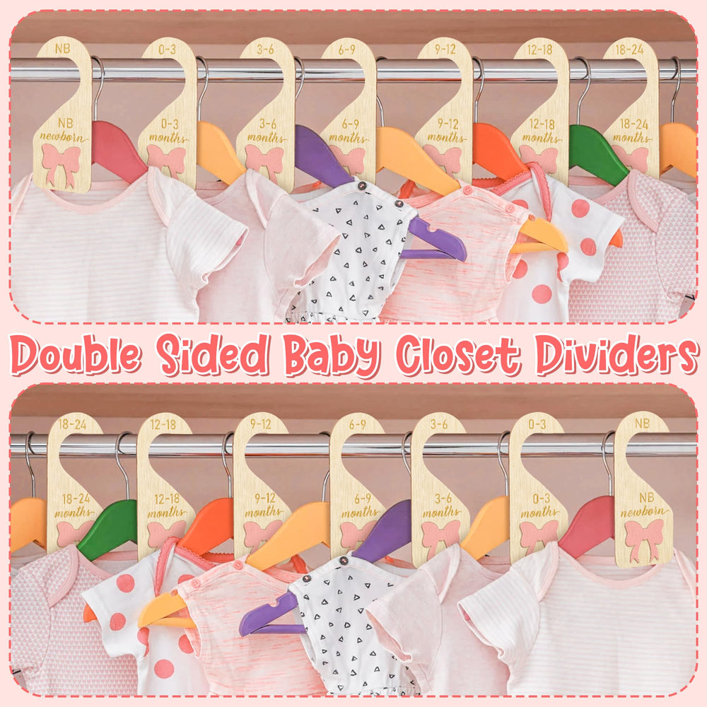 R HORSE 3D pink bow detail adds charm while organizing baby clothes.