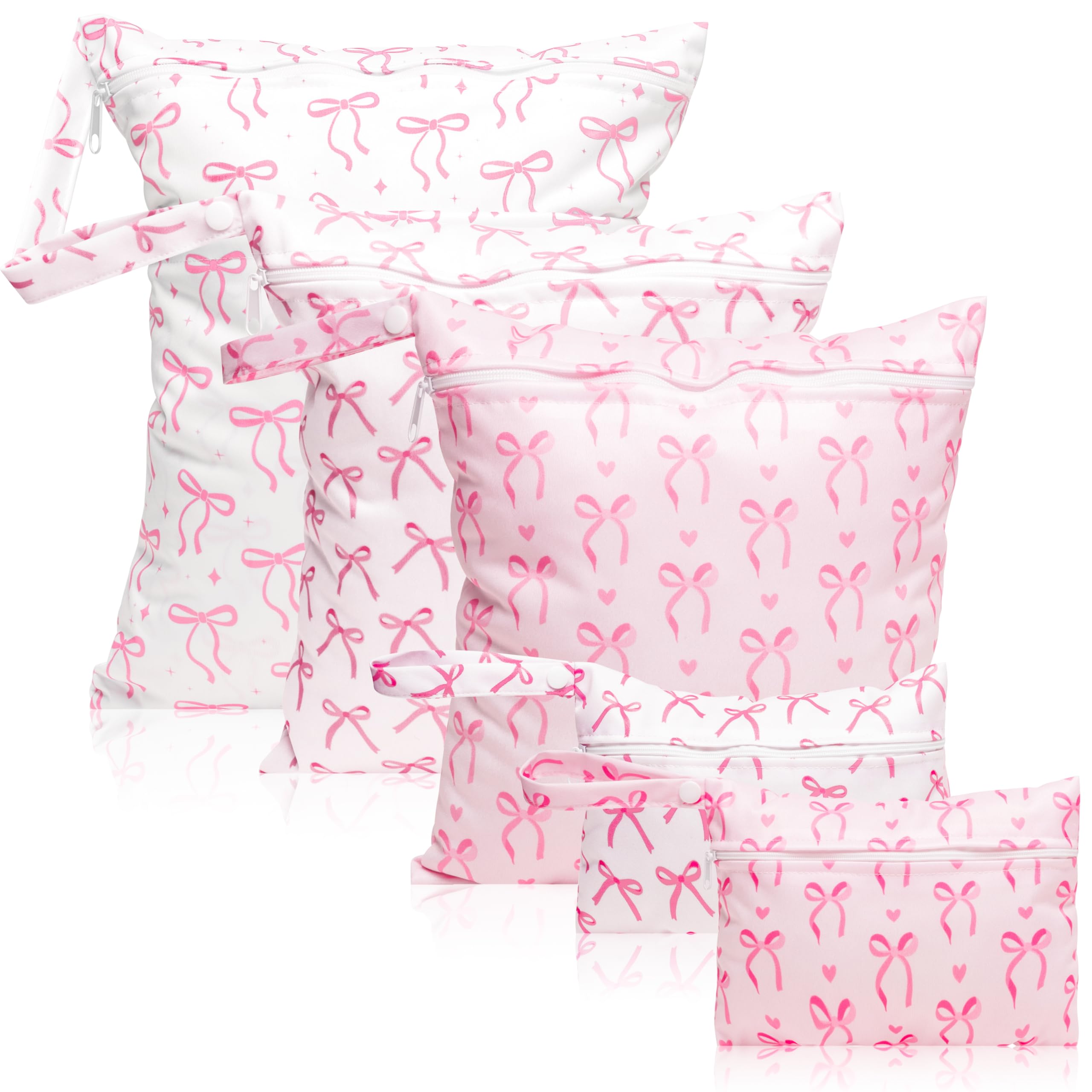 R HORSE diaper bag with pink bow pattern for stylish outings