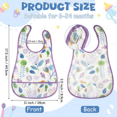 R HORSE adjustable snap-button bib secures comfortably for growing babies.