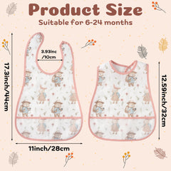 R HORSE bib with waterproof layer protects outfits during feeding.