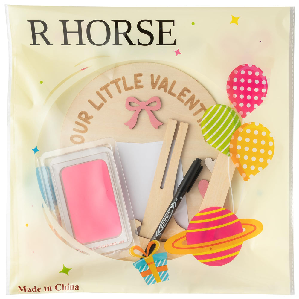 R HORSE baby birth record keepsake for gifts and memories