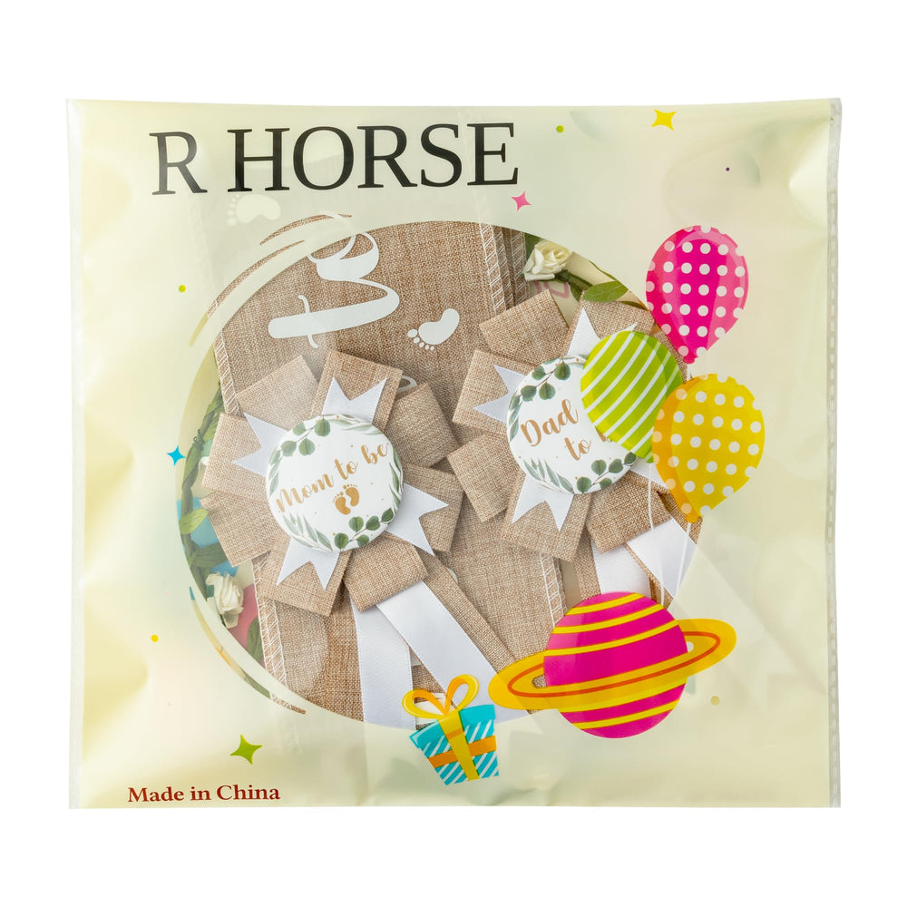 R HORSE baby shower decor set ready for gifting.