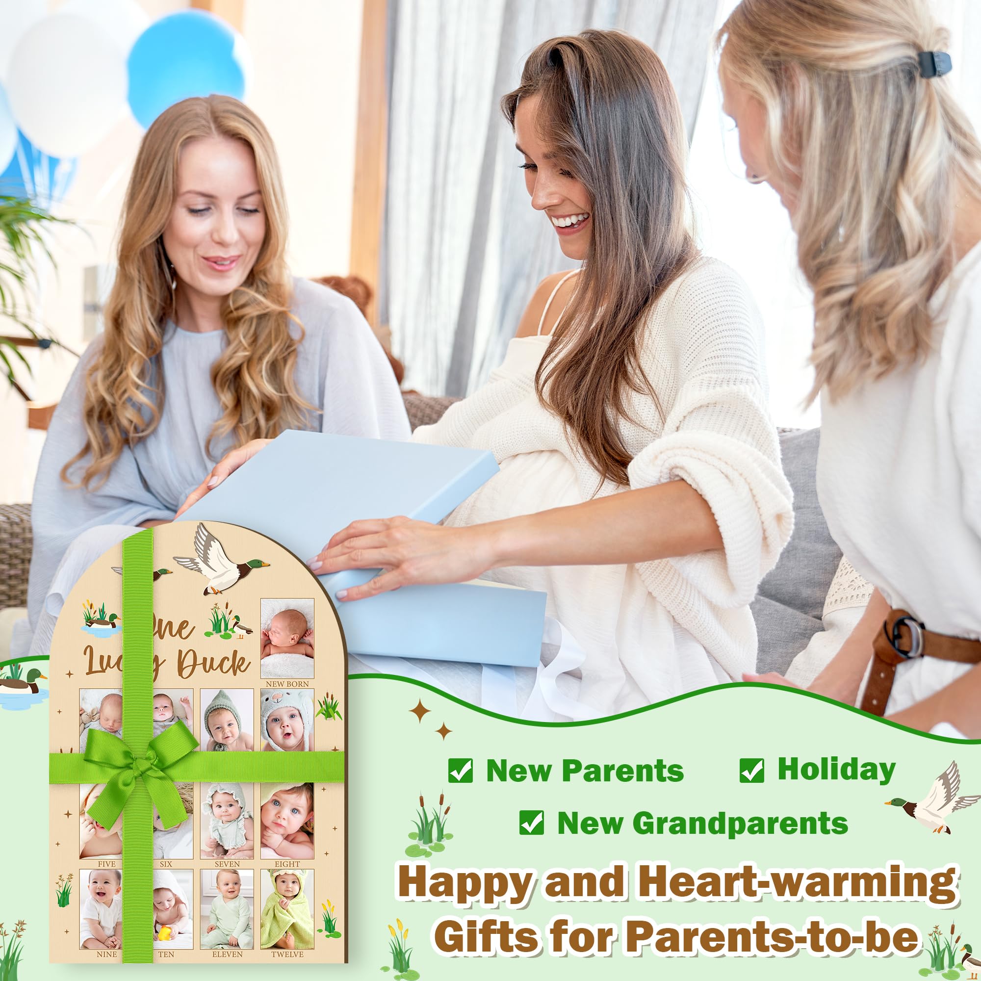 R HORSE baby shower gift idea wood photo board keepsakes.