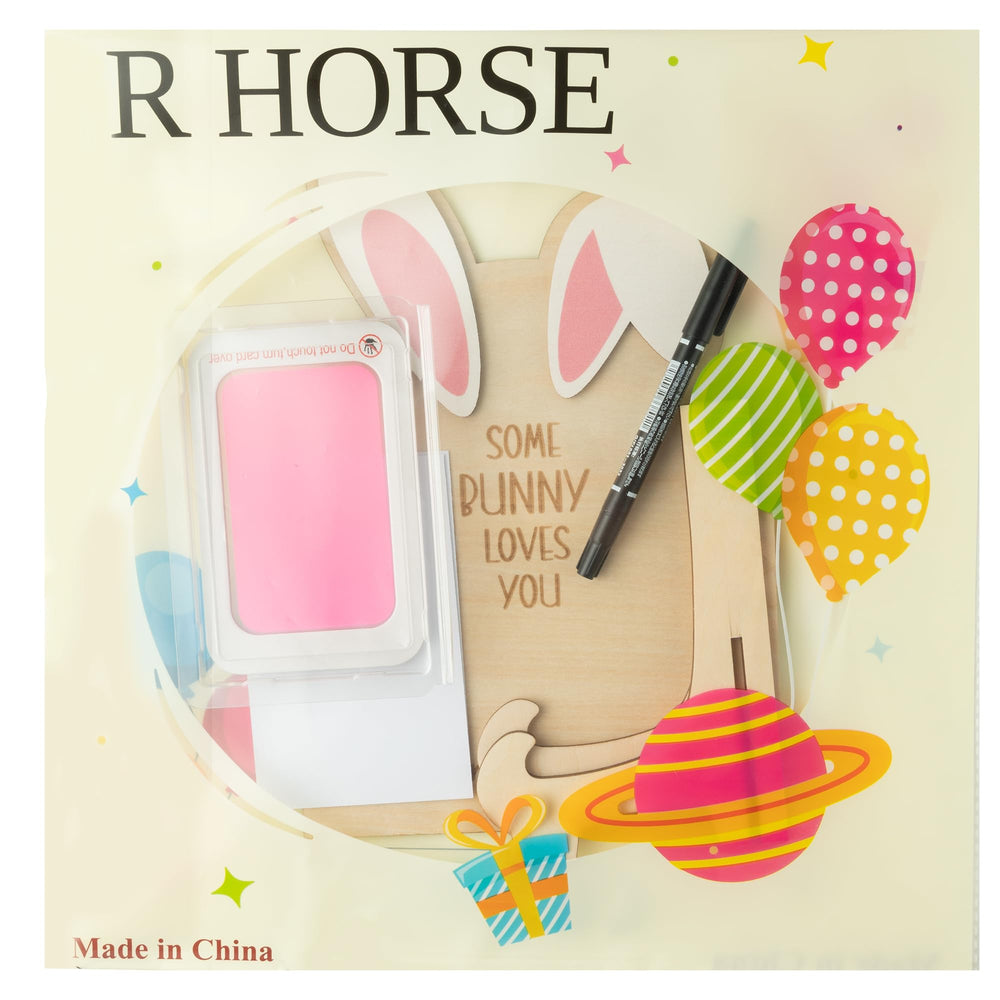 R HORSE black marker pen for clear baby detail handwriting