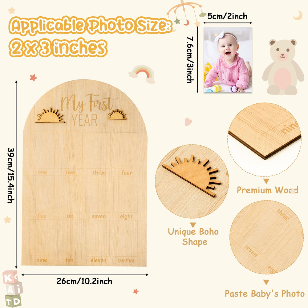 R HORSE boho sun design wood board enhances nursery decor