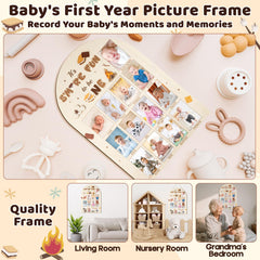 R HORSE campfire pattern wood keepsake with cozy motif