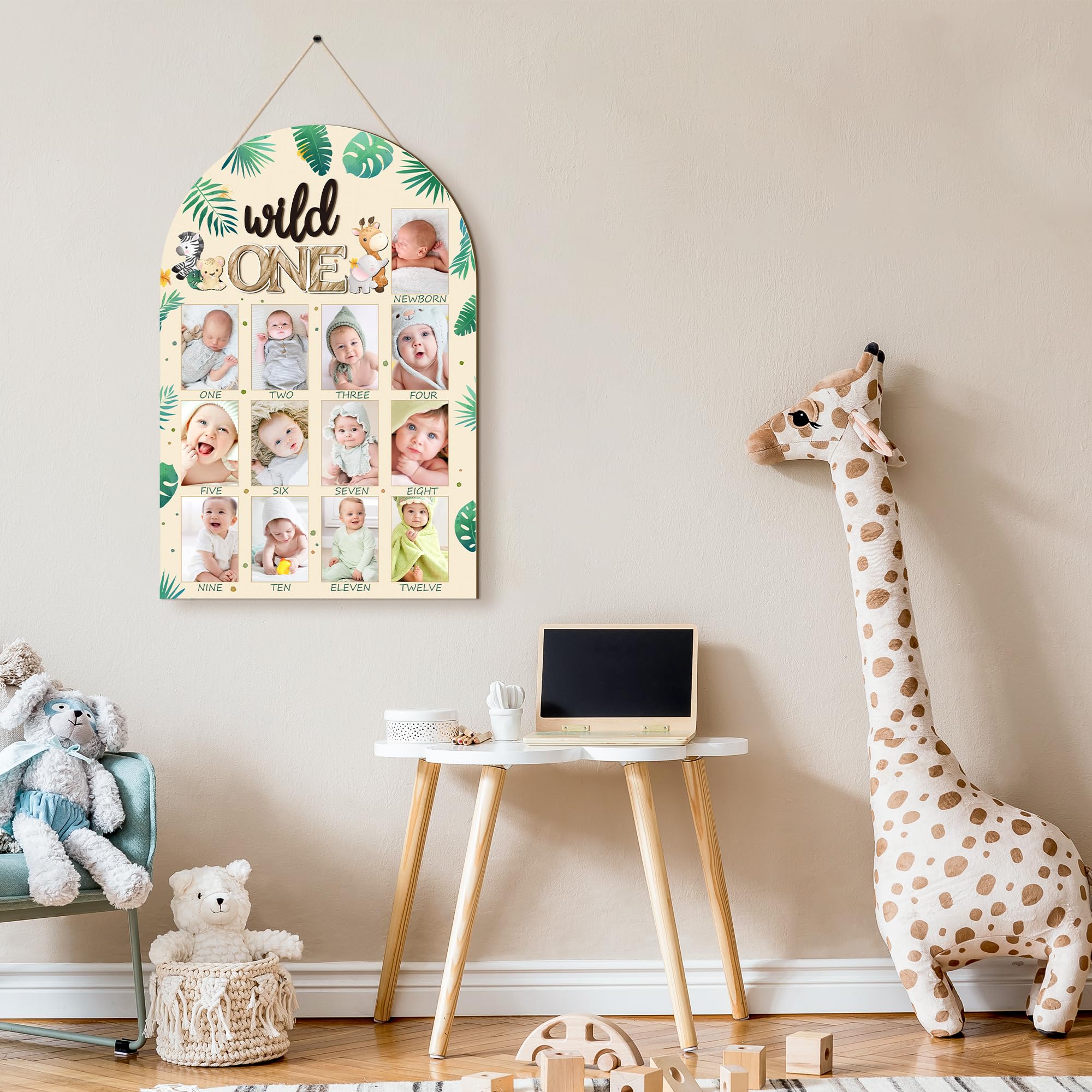 R HORSE Premium wood frame adds warmth to birthday celebrations.