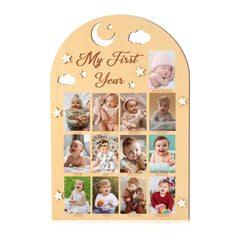 R HORSE first year frame with 3D star design to highlight baby milestones.