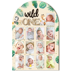 R HORSE My First Year Photo Frame Board with a monthly 3x2 inch photo slot for memories.
