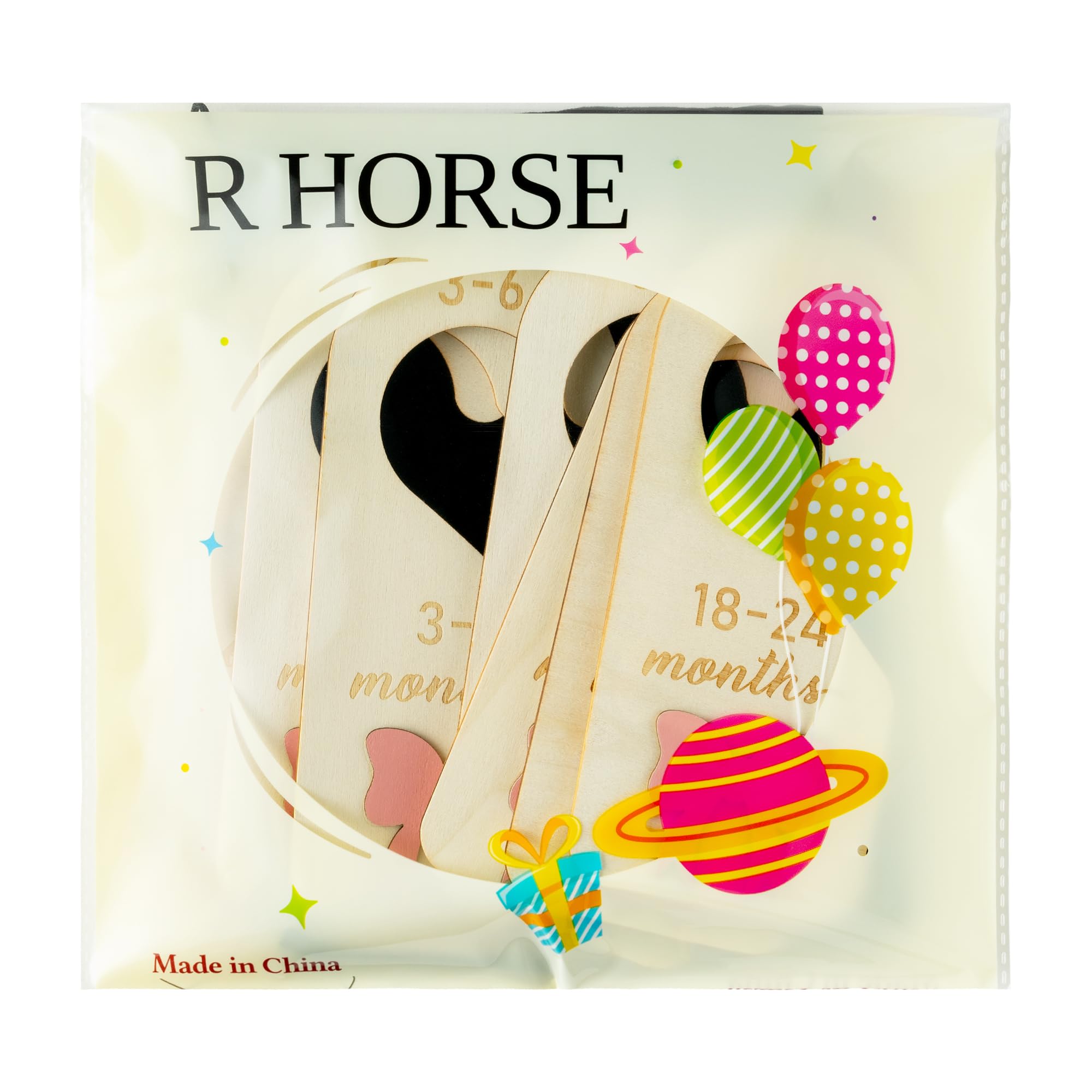 R HORSE gender-neutral baby closet dividers suit any nursery style.