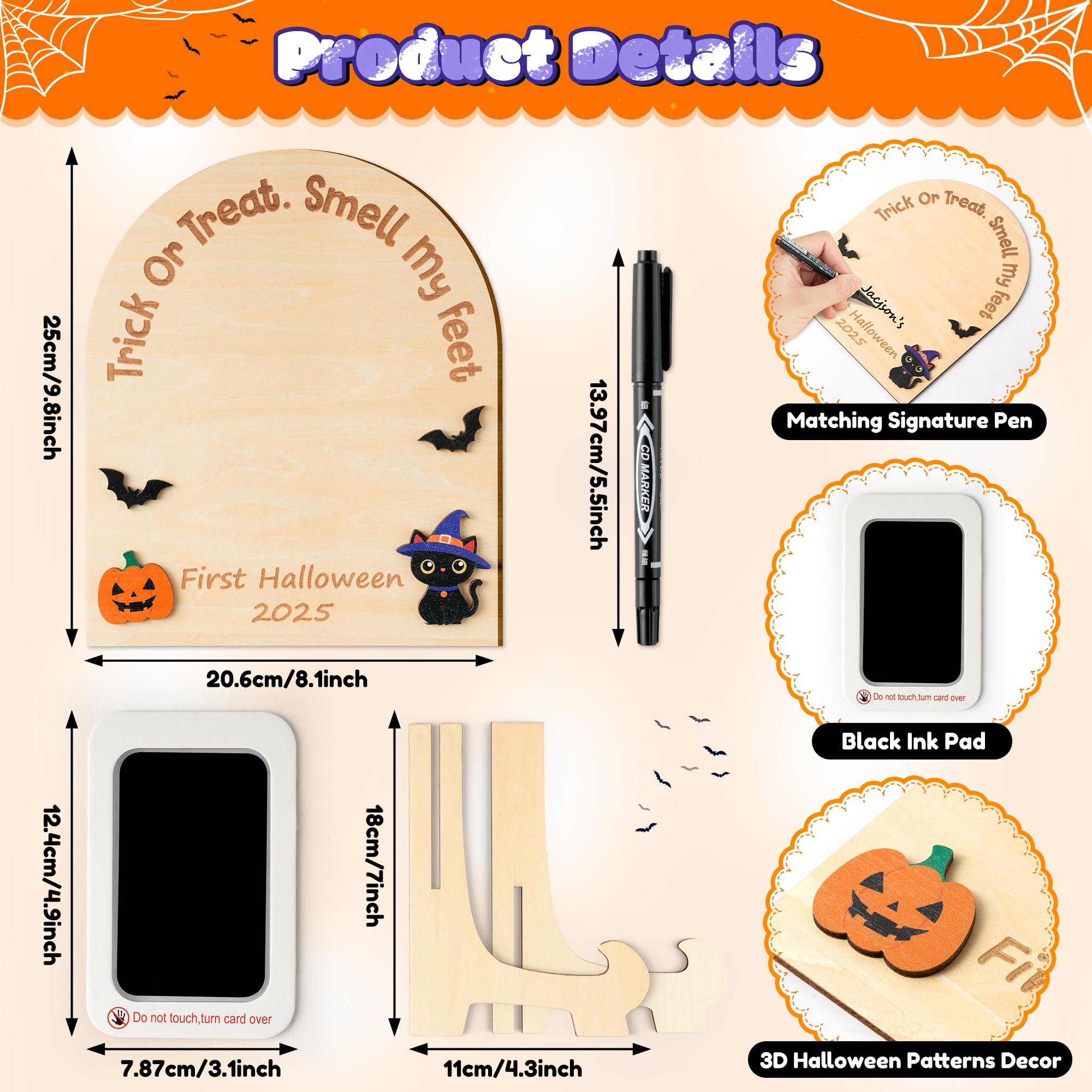 R HORSE ink pad for handprint makes keepsakes easy