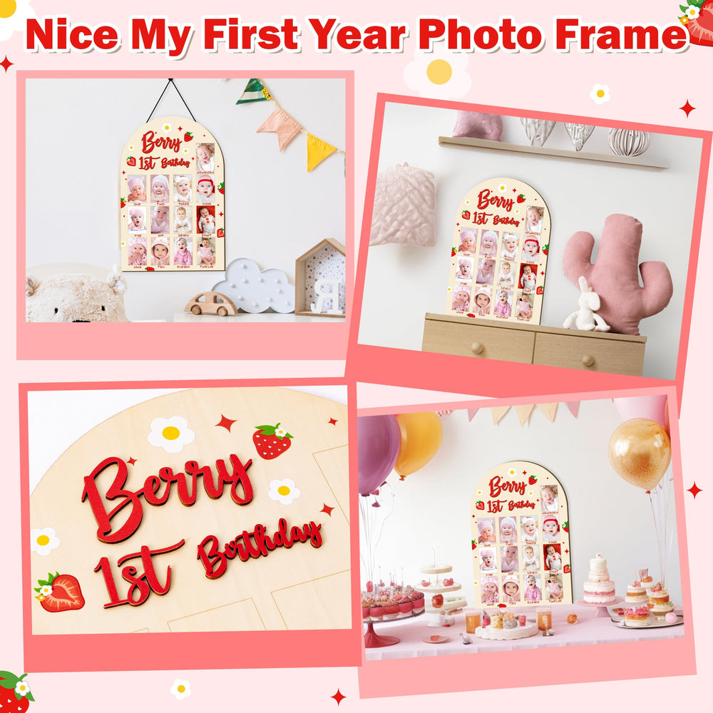 R HORSE 12-slot board preserves first year memories as a sweet keepsake