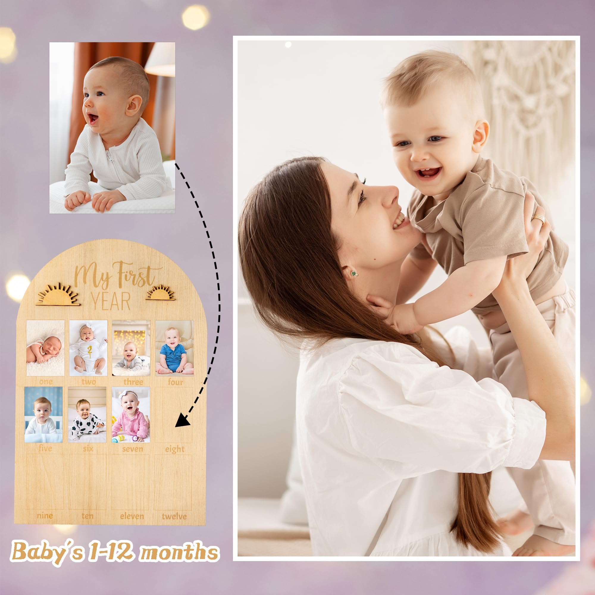 R HORSE milestone board supports baby scrapbooking and memory keeping