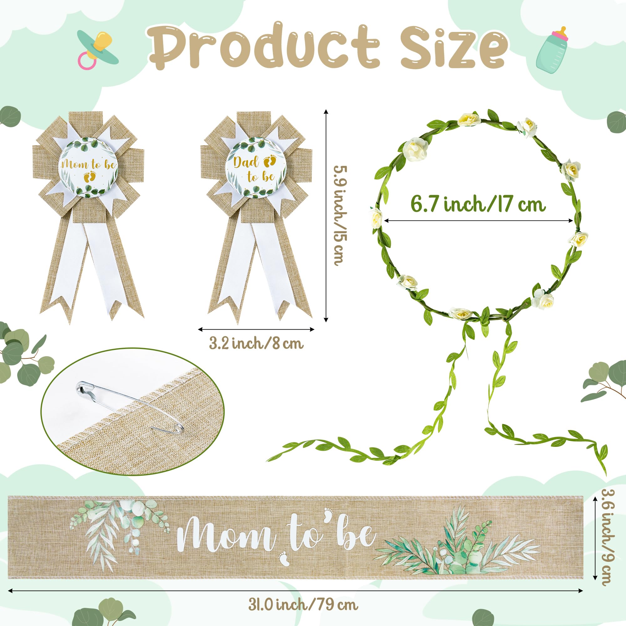 R HORSE mom to be corsage pin adds classy detail to outfits.